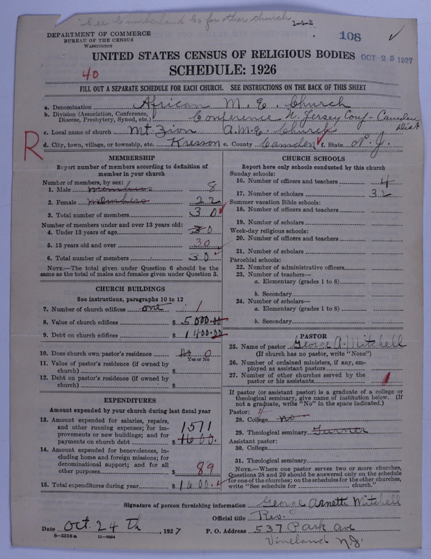Scan of African Methodist Episcopal Church: 108