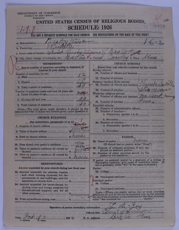 Scan of Presbyterian Church in the United States of America: 5922