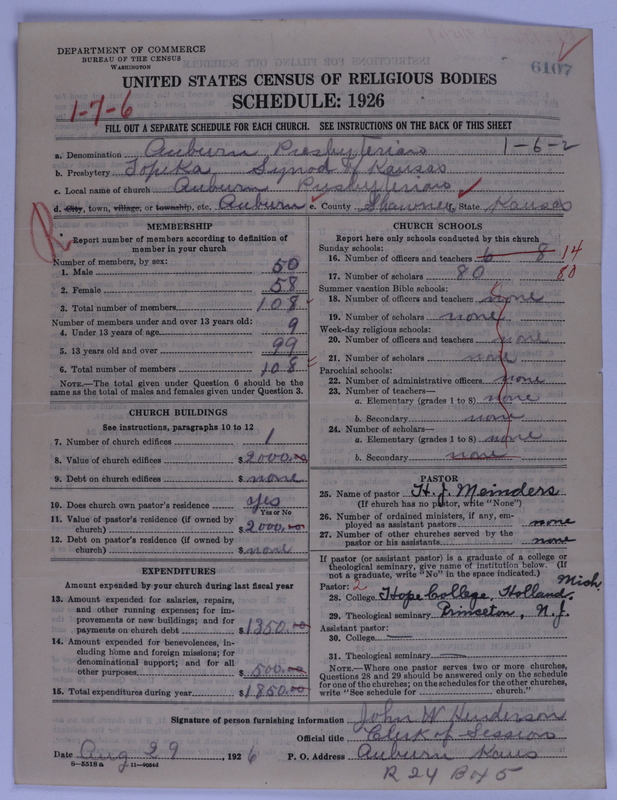 Scan of Presbyterian Church in the United States of America: 6107