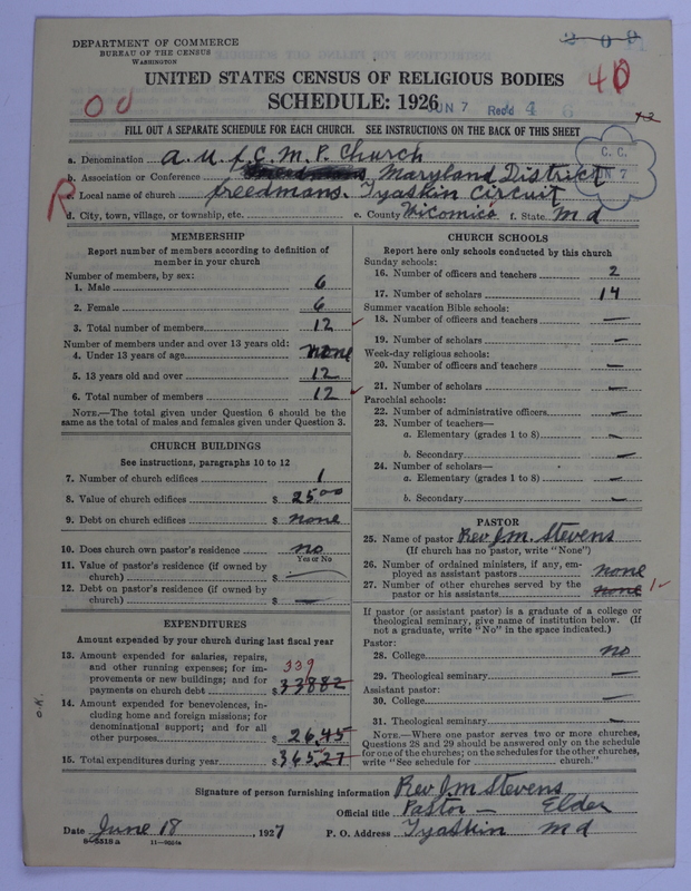 Scan of African Union Methodist Protestant Church: 40