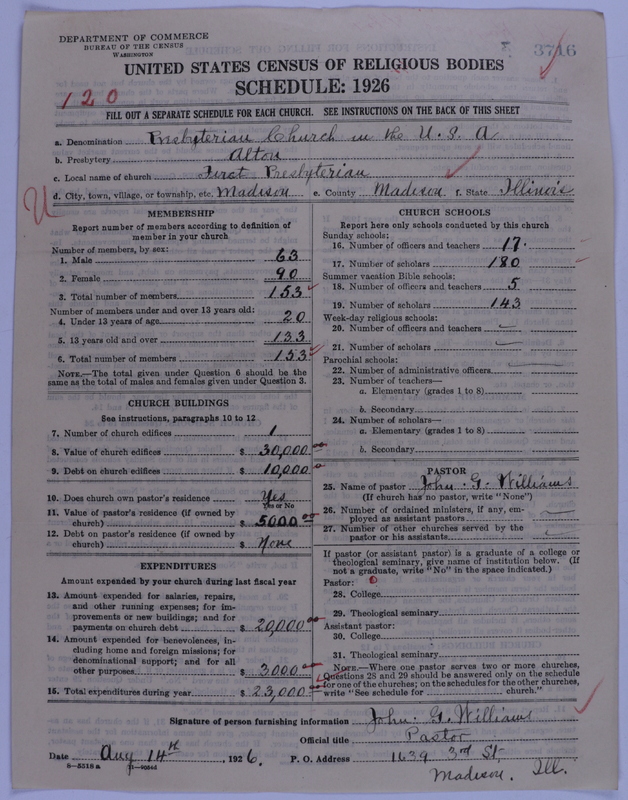 Scan of Presbyterian Church in the United States of America: 3716