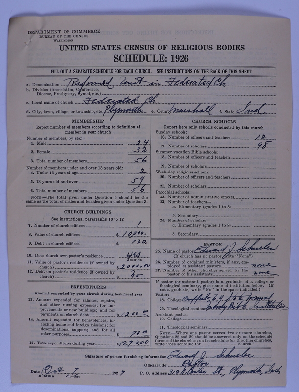 Scan of Federated Churches: 83