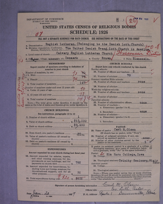 Scan of United Danish Evangelical Lutheran Church in America: 26