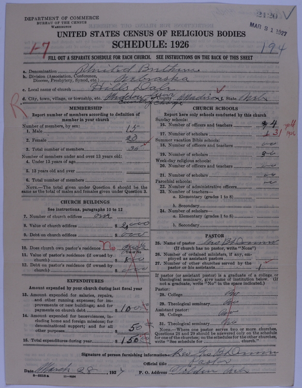 Scan of Church of the United Brethren in Christ: 2120