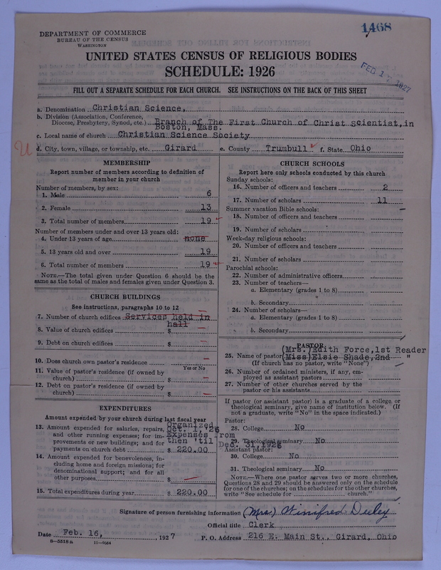 Scan of Church of Christ, Scientist: 1468