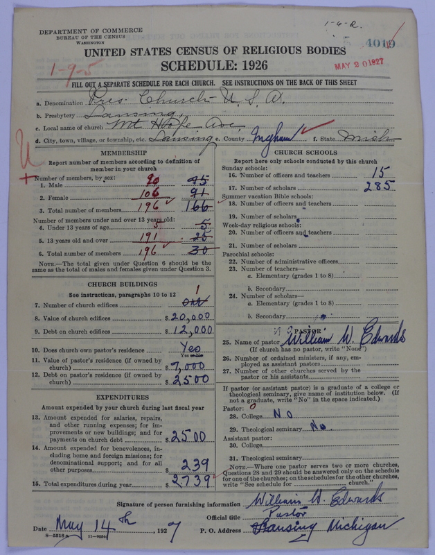 Scan of Presbyterian Church in the United States of America: 4019