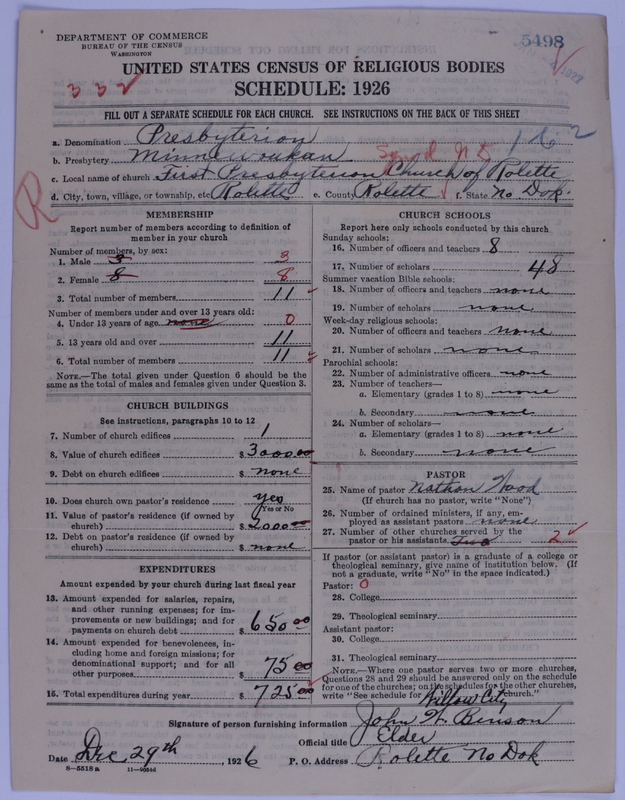 Scan of Presbyterian Church in the United States of America: 5498