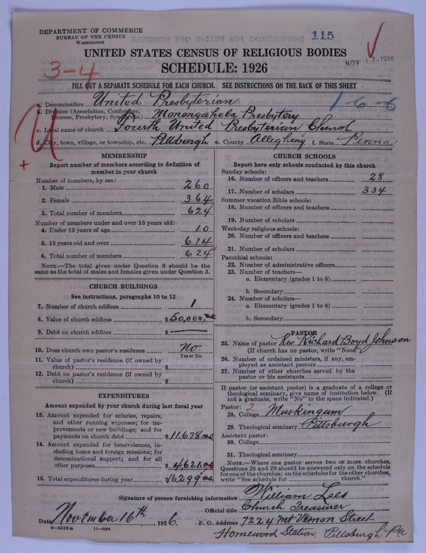 Scan of United Presbyterian Church of North America: 115