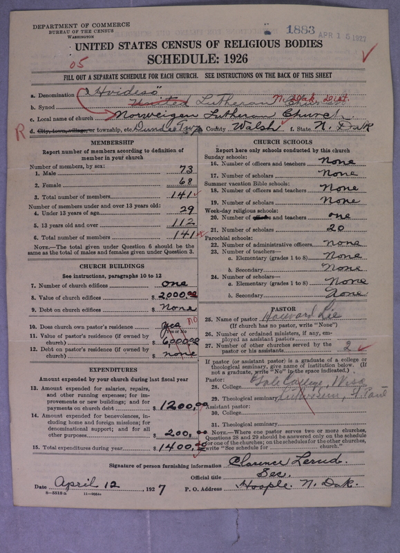 Scan of Norwegian Lutheran Church of America: 1883