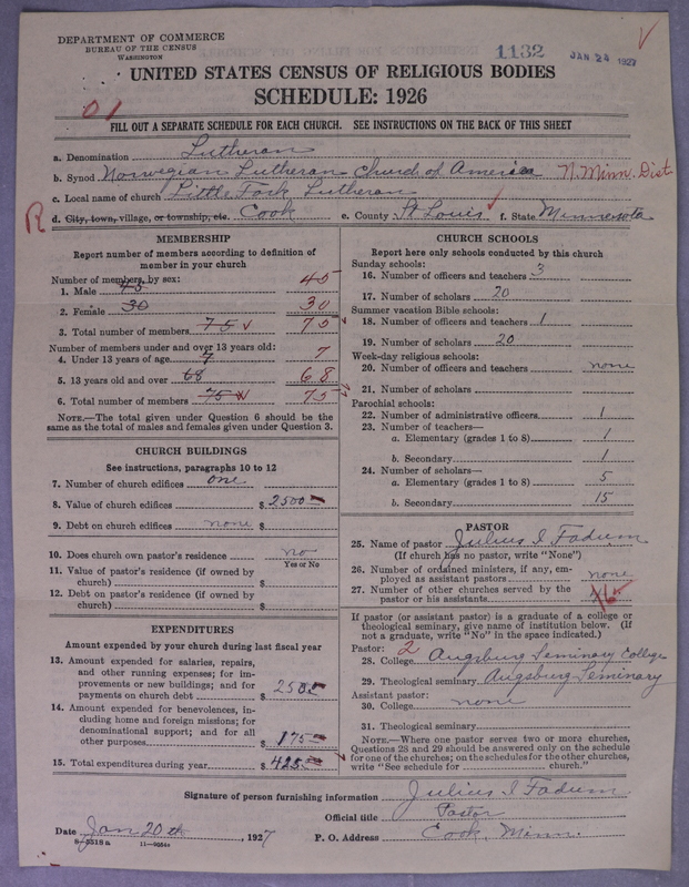 Scan of Norwegian Lutheran Church of America: 1132