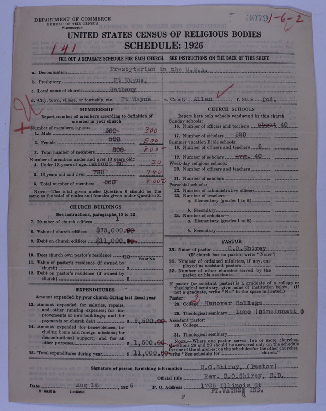 Scan of Presbyterian Church in the United States of America: 3079
