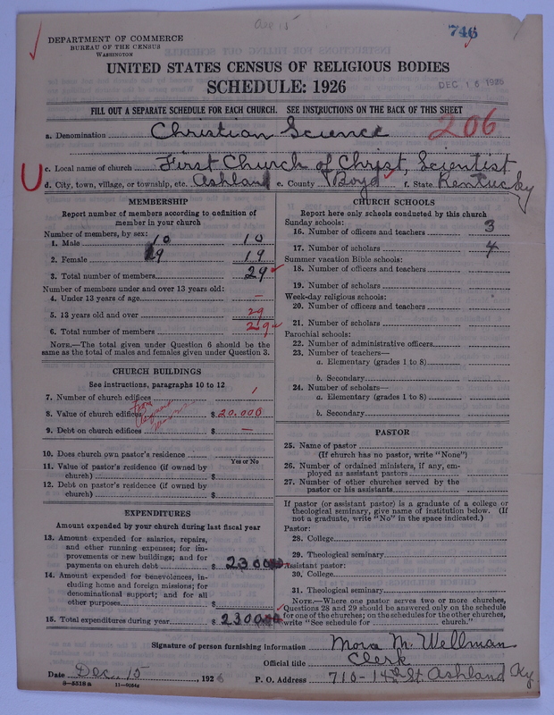 Scan of Church of Christ, Scientist: 746
