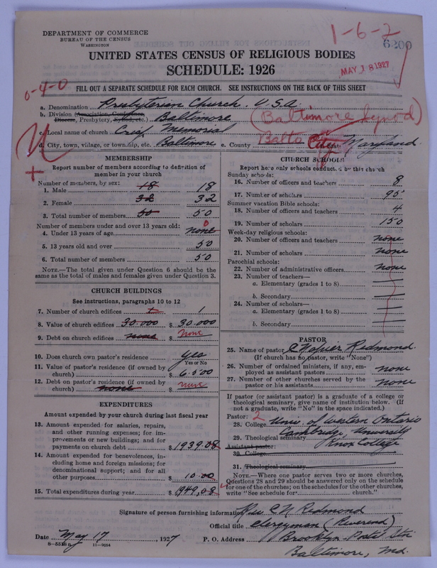 Scan of Presbyterian Church in the United States of America: 6200