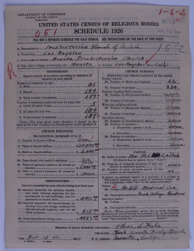 Scan of Presbyterian Church in the United States of America: 8714