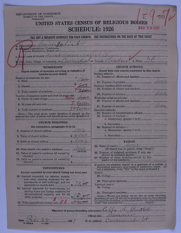 Scan of Universalist Church: 99
