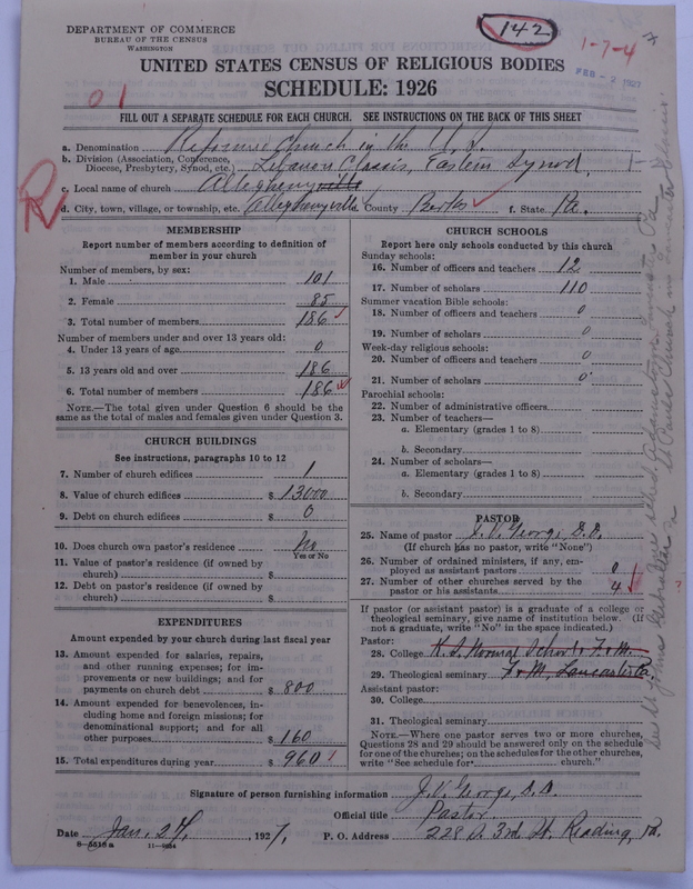Scan of Reformed Church in the United States: 142