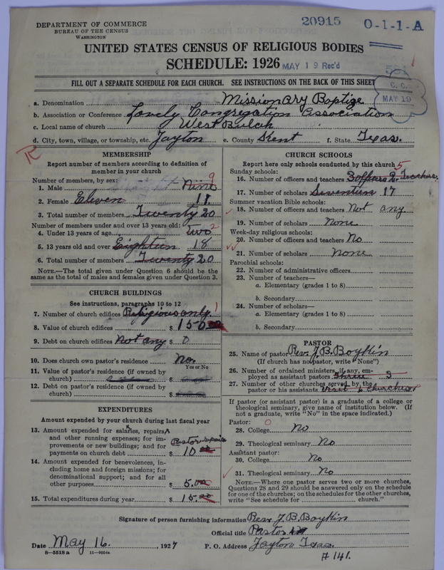Scan of Negro Baptists: 20915