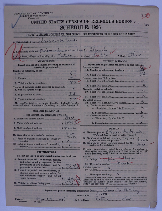 Scan of Universalist Church: 330