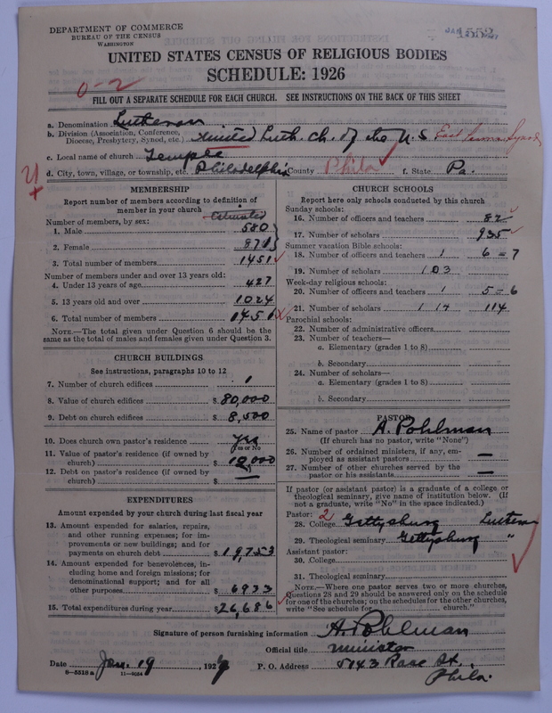 Scan of United Lutheran Church in America: 1552