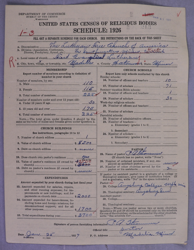 Scan of Lutheran Free Church: 213