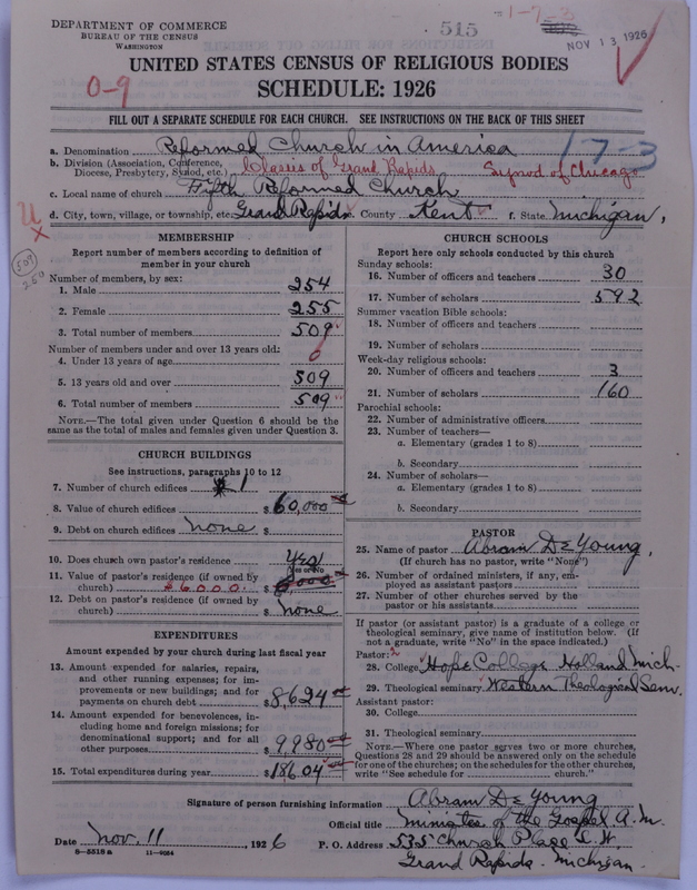 Scan of Reformed Church in America: 515