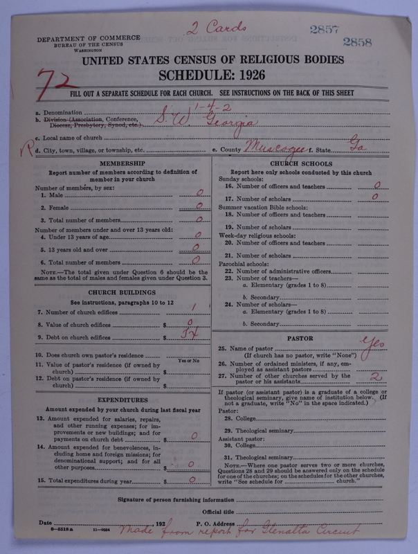Scan of African Methodist Episcopal Church: 2858