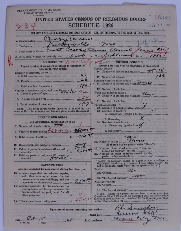 Scan of Presbyterian Church in the United States of America: 5382