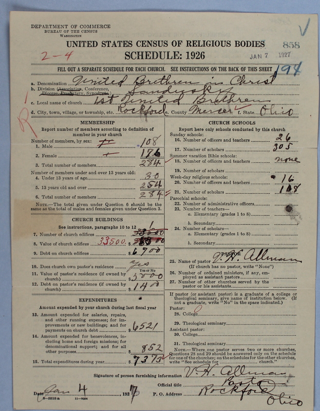 Scan of Church of the United Brethren in Christ: 858
