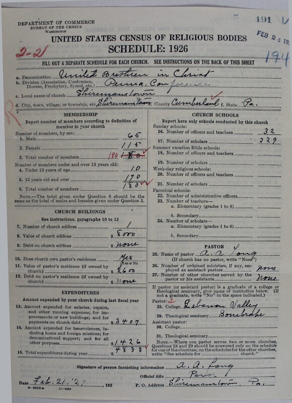 Scan of Church of the United Brethren in Christ: 191