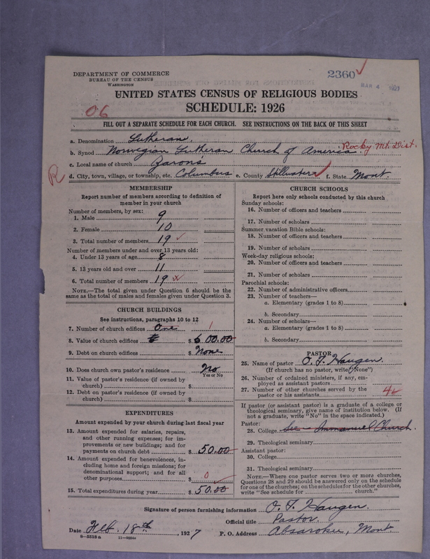Scan of Norwegian Lutheran Church of America: 2360