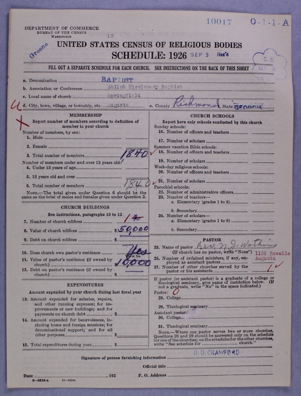 Scan of Negro Baptists: 10017