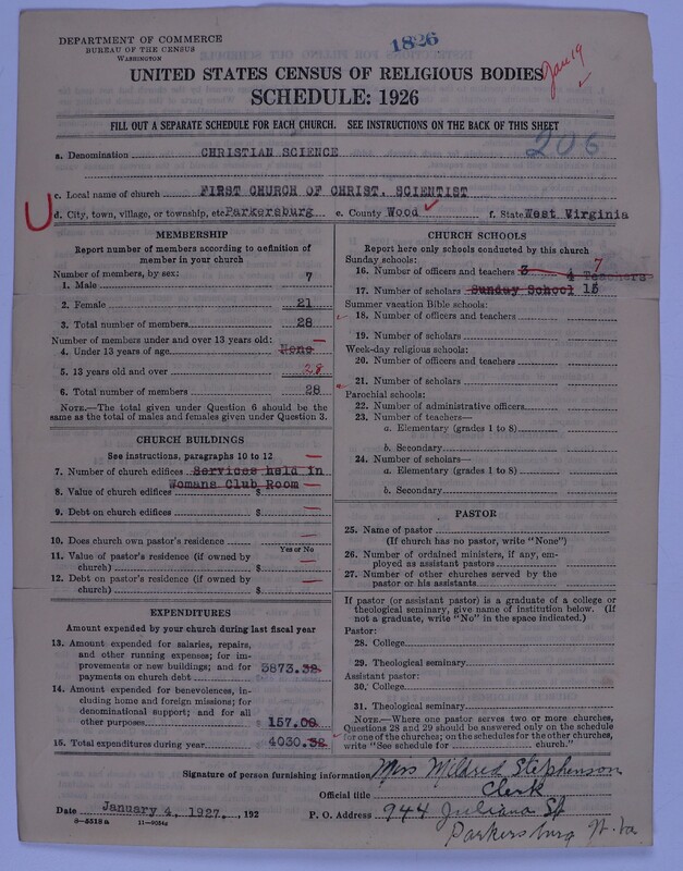 Scan of Church of Christ, Scientist: 1826