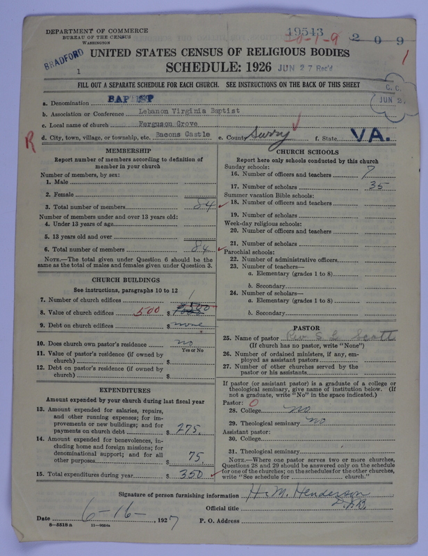 Scan of Negro Baptists: 19543
