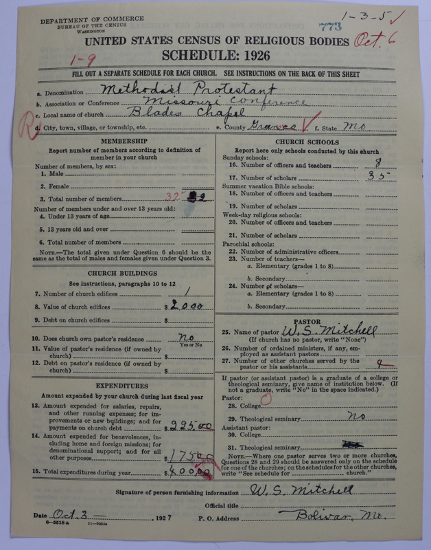 Scan of Methodist Protestant Church: 773