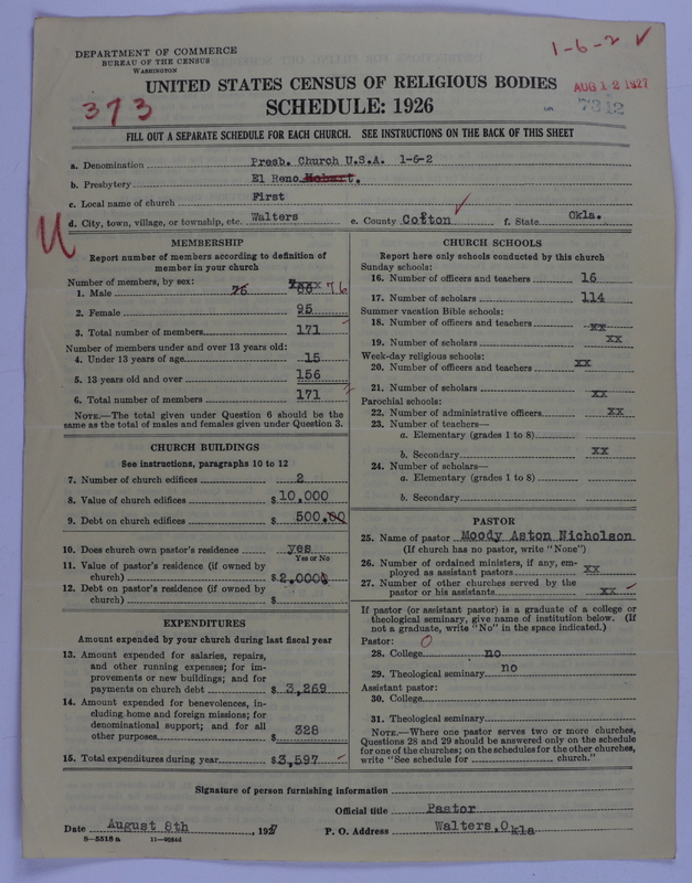 Scan of Presbyterian Church in the United States of America: 7342