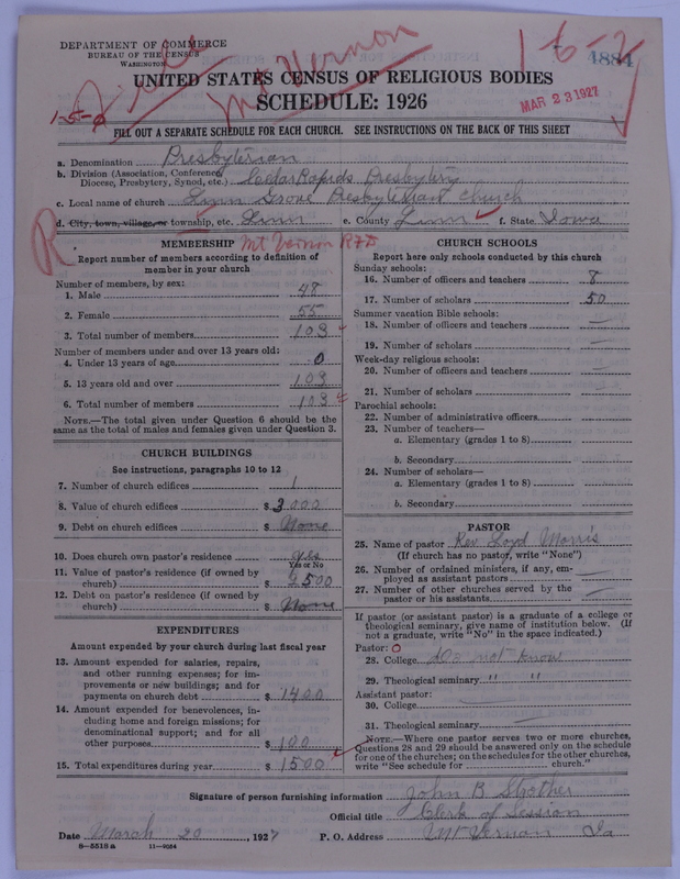 Scan of Presbyterian Church in the United States of America: 4884