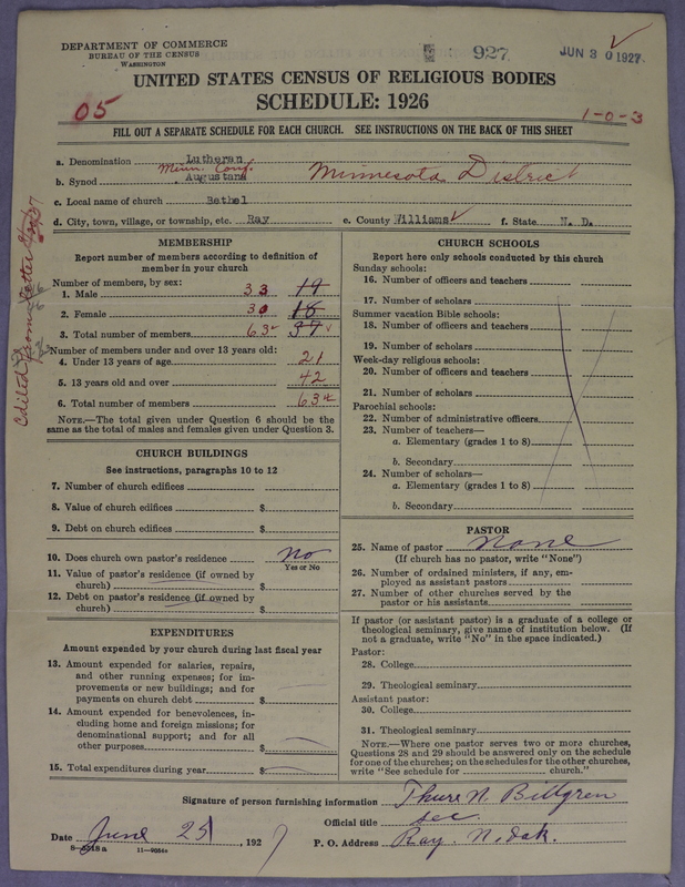 Scan of Evangelical Lutheran Augustana Synod of North America: 927