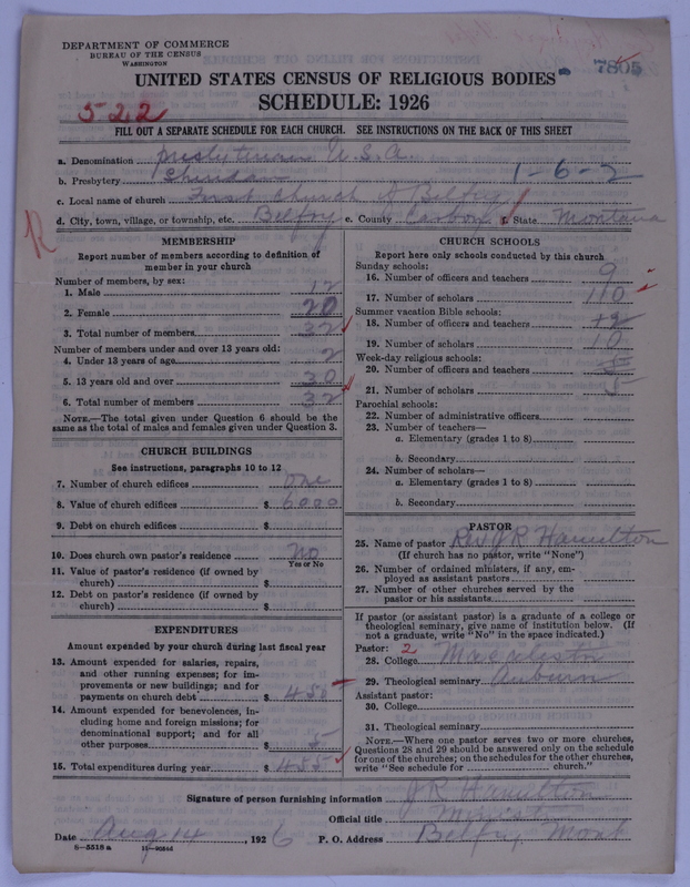 Scan of Presbyterian Church in the United States of America: 7805