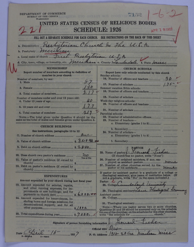 Scan of Presbyterian Church in the United States of America: 7152