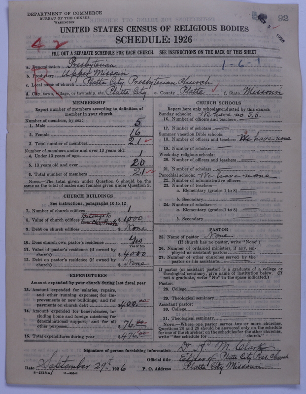 Scan of Presbyterian Church in the United States: 92