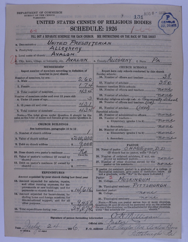 Scan of United Presbyterian Church of North America: 131