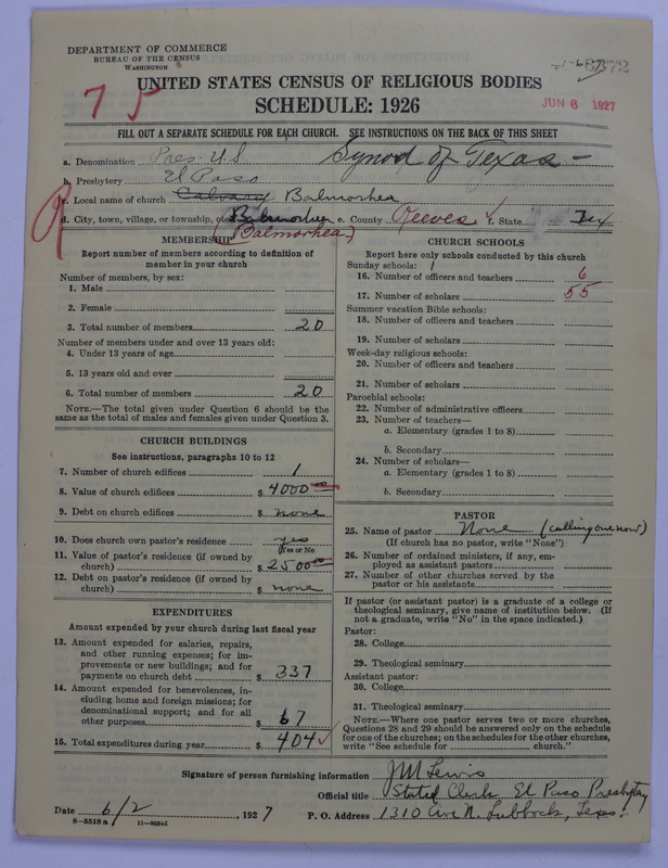 Scan of Presbyterian Church in the United States: 3372