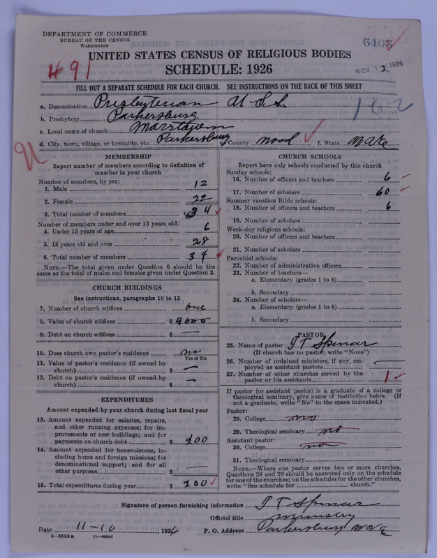 Scan of Presbyterian Church in the United States of America: 6403