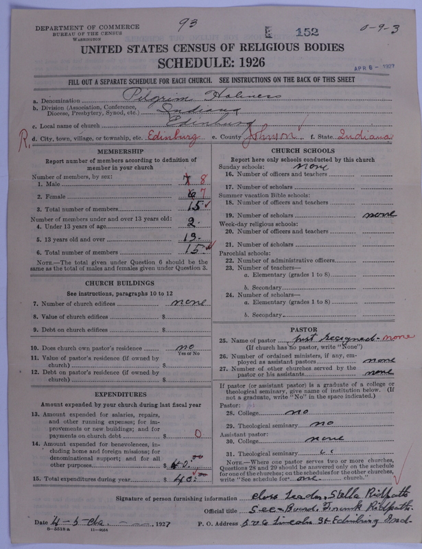 Scan of Pilgrim Holiness Church: 152