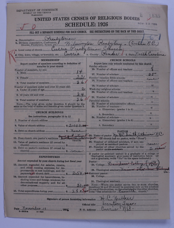 Scan of Presbyterian Church in the United States: 1135