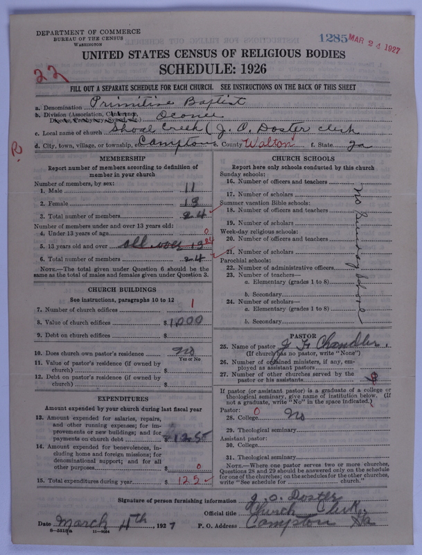 Scan of Primitive Baptists: 1285