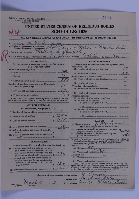 Scan of African Methodist Episcopal Zion Church: 2141