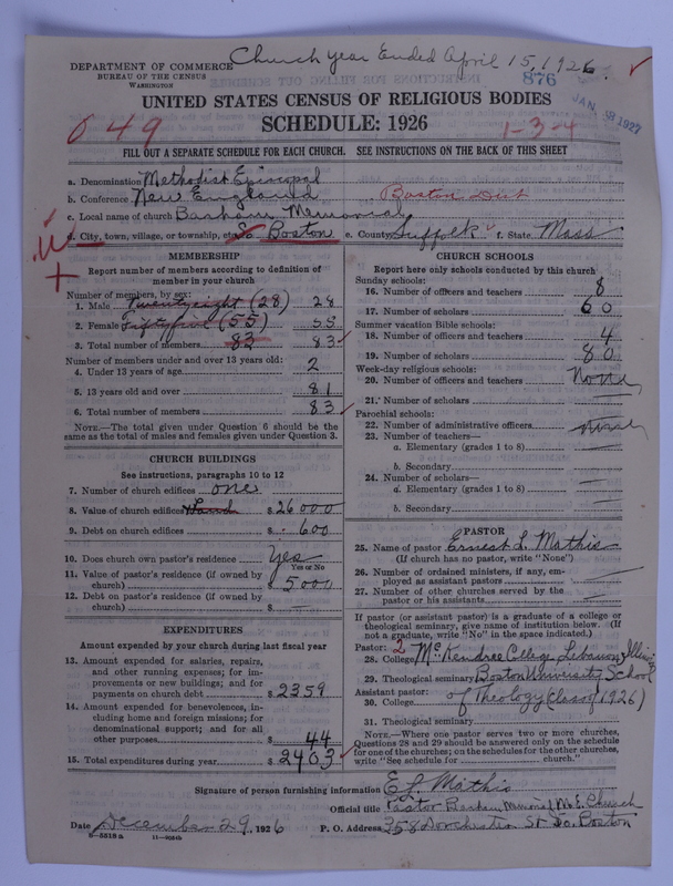 Scan of Methodist Episcopal Church: 876