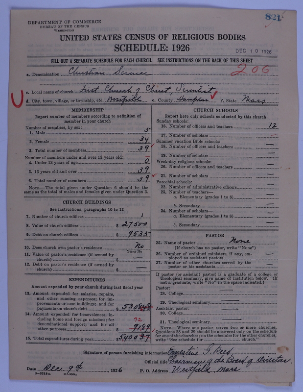 Scan of Church of Christ, Scientist: 821