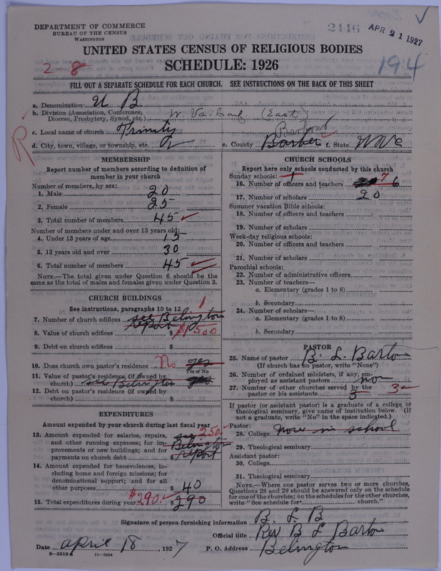 Scan of Church of the United Brethren in Christ: 2446